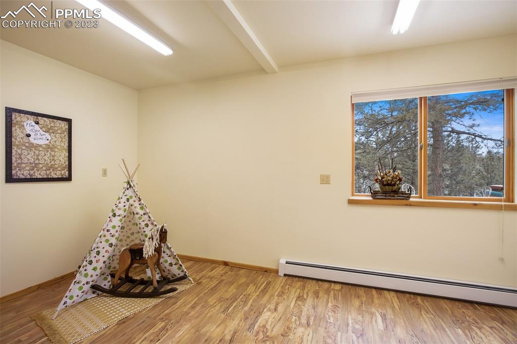 265 Broken Wheel Drive Divide, CO 80814 - Photo 29 of 50 a room with a window and a wooden floor