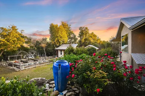 a house with trees in front of it
