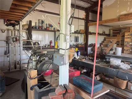 a store with storage and utility room