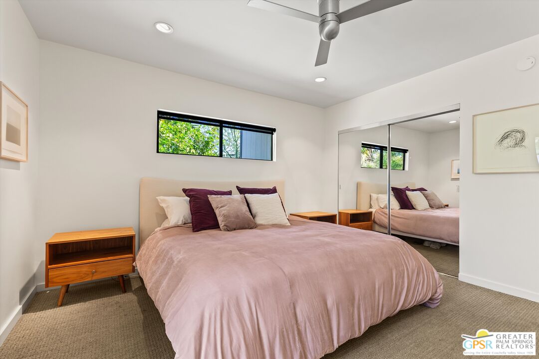 1465 North Rodeo Road Palm Springs, CA 92262 - Photo 20 of 43 a bedroom with bed and a window