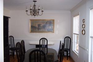 470 Green Level Road Boones Mill, VA 24065 - Photo 5 of 10 a view of a dining room with furniture and chandelier