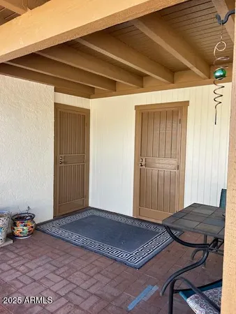 a view of front door door