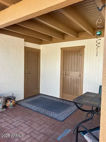 a view of front door door