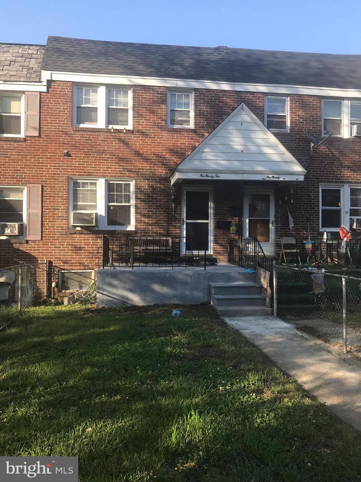 192 West Meadow Road Baltimore, MD 21225 - Photo 1 of 6 Front with Fenced Yard