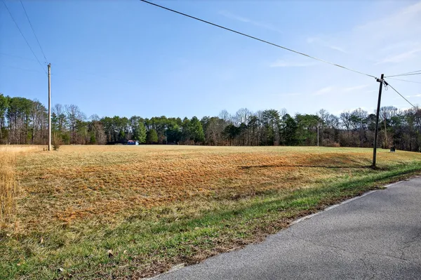 a view of backyard with green space