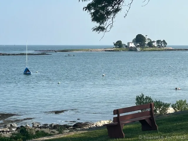 a view of ocean with outdoor space