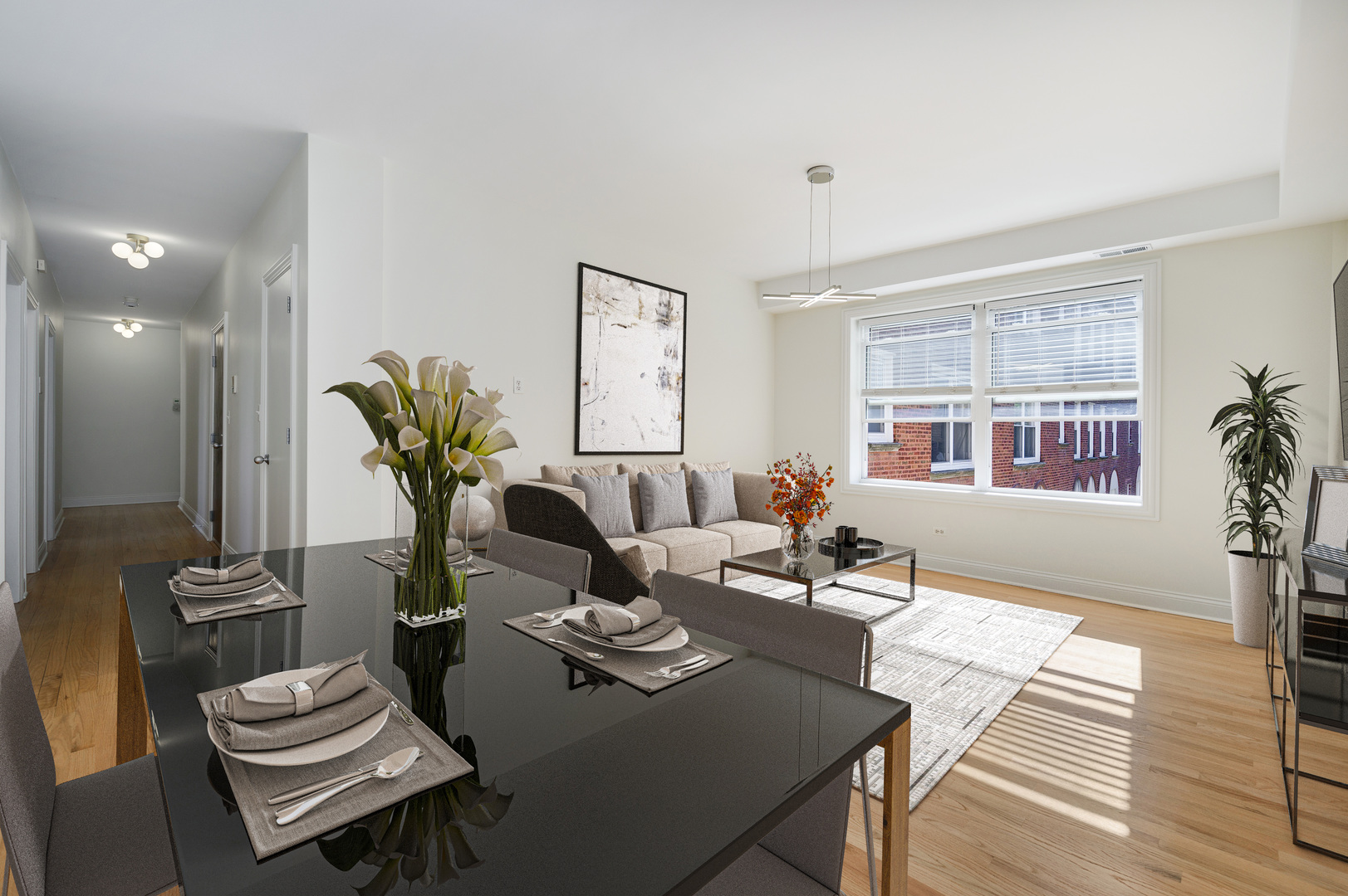 1544 West Sherwin Avenue, Unit 2N Chicago, IL 60626 - Photo 5 of 19 a living room with furniture and wooden floor