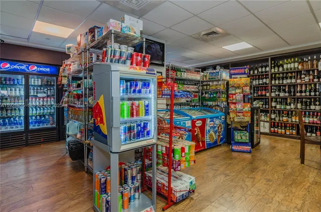 a view of storage in a room