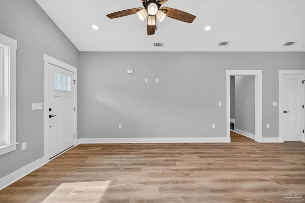 a view of an empty room