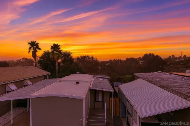 a view of a town with houses