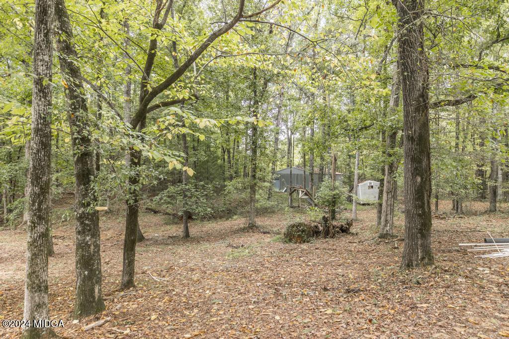1400 Smith Chapel Road Musella, GA 31066 - Photo 26 of 28 a backyard of a house with trees and outdoor seating