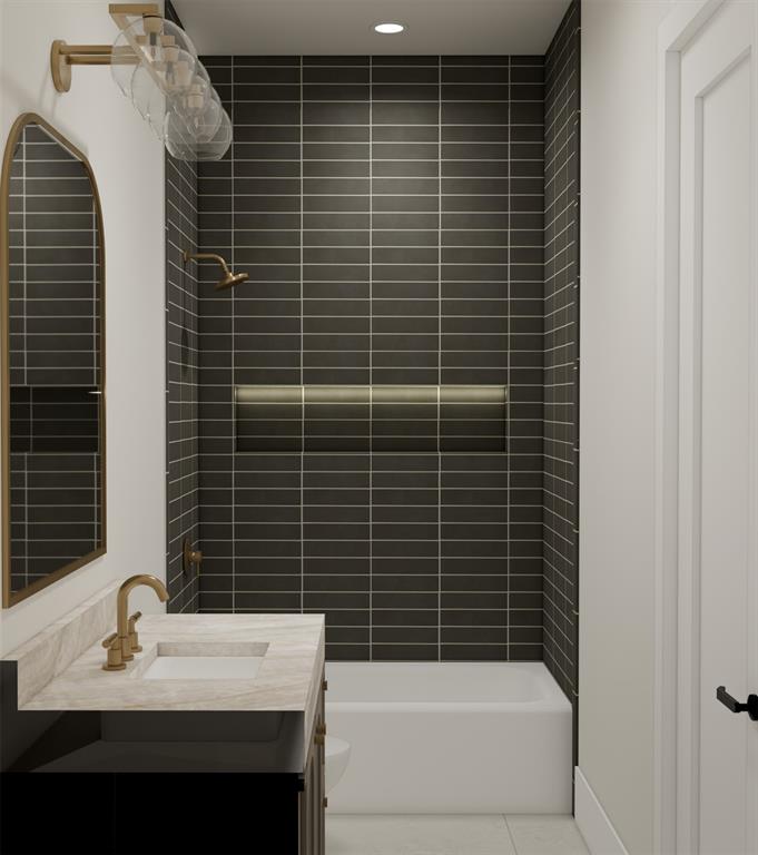 2311 Madera Street Dallas, TX 75206 - Photo 15 of 21 a bathroom with a sink and a bathtub