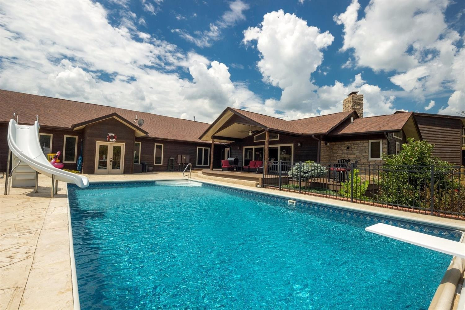 845 Apostolic Ridge Road Liberty, KY 42539 - Photo 5 of 72 Rear view of pool and covered deck with