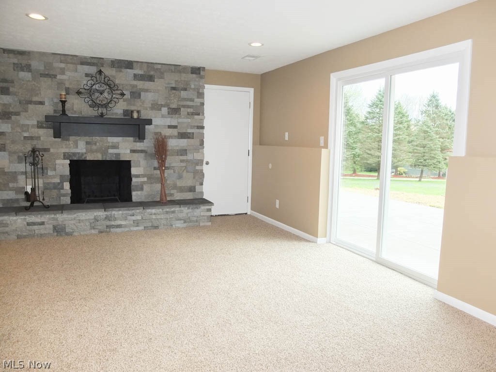 1475 Sand Run Road Akron, OH 44313 - Photo 2 of 24 Family room with a beautiful stone fireplace.