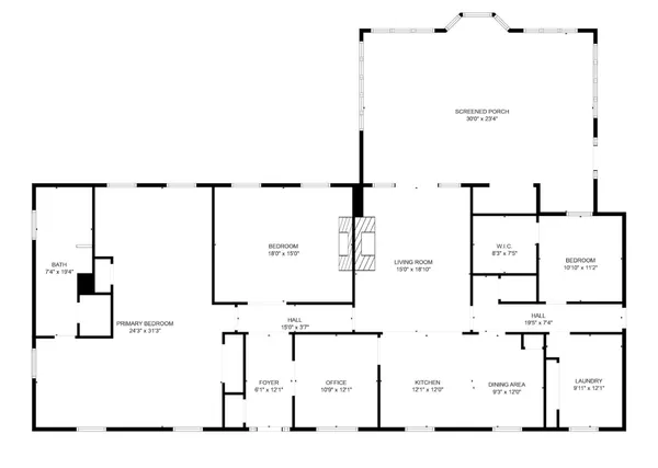 a view of a swimming pool with a yard