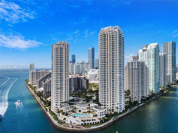 a view of a city with tall buildings