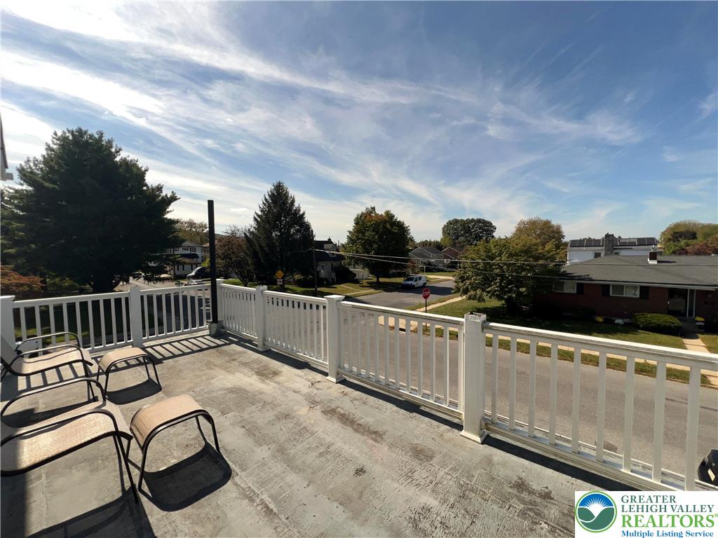 135 West Wabash Street Allentown, PA 18103 - Photo 33 of 69 a view of balcony with wooden floor and seating space