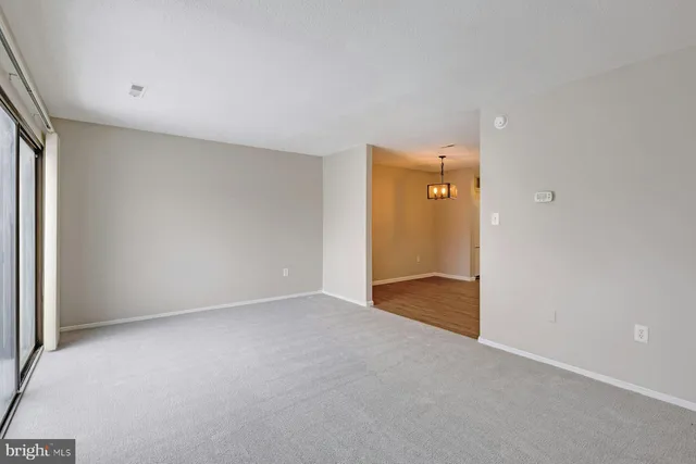 a view of an empty room