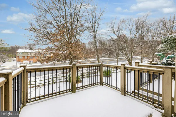 a view of a street from a balcony