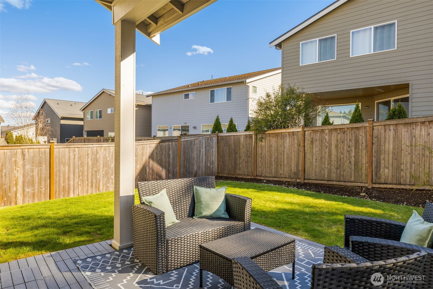 24 174th Place Southwest Bothell, WA 98012 - Photo 29 of 33 a view of a lounge chair in the backyard of the house