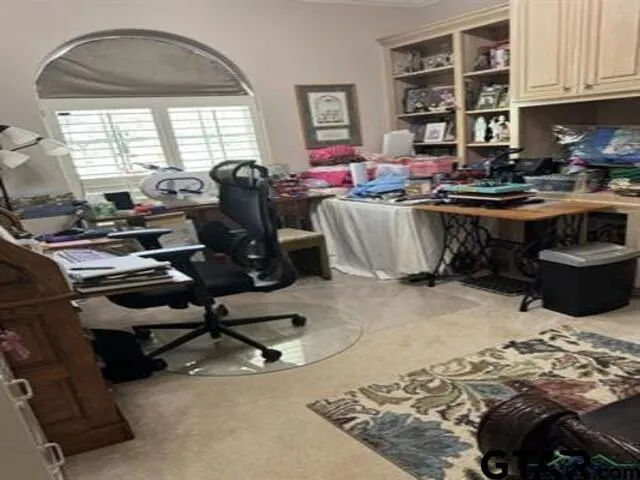 a room with musical instruments