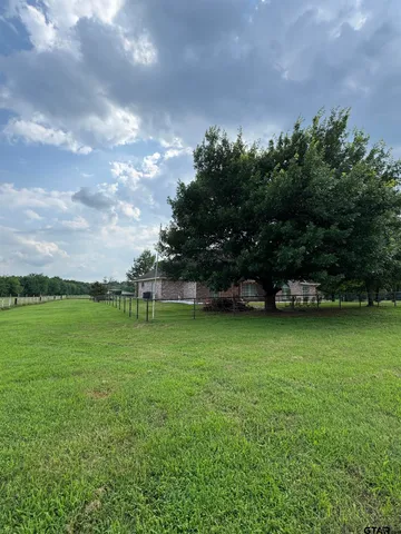 a view of a green yard