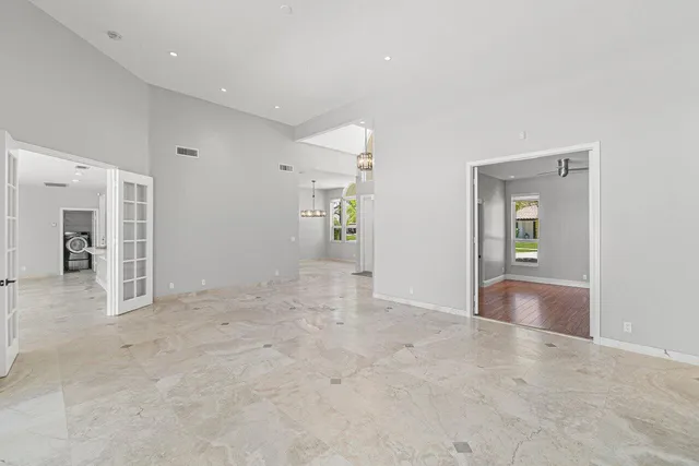 a view of an empty room