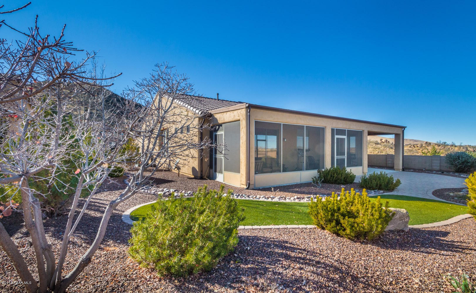 1229 Rusty Nail Road Prescott Valley, AZ 86314 - Photo 24 of 25 a view of a house with swimming pool in front of it