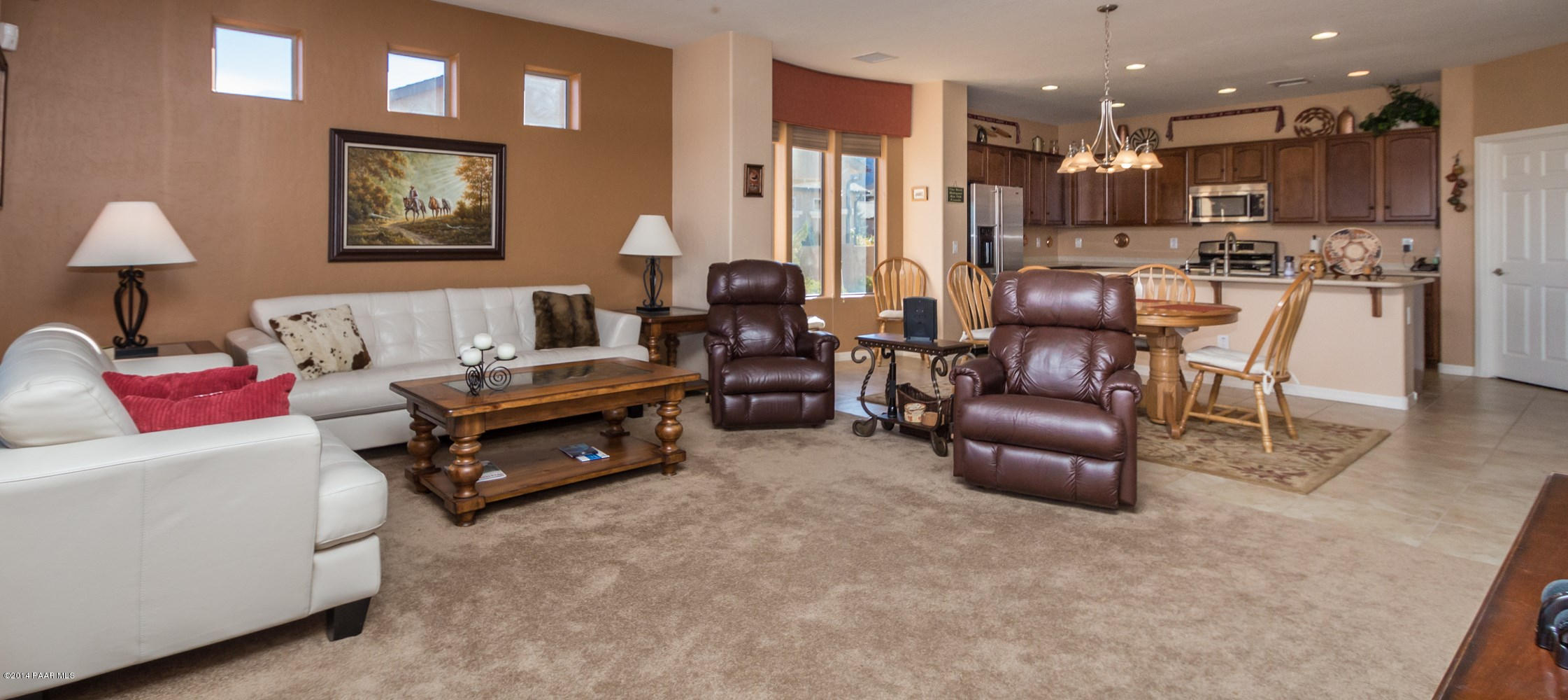 1229 Rusty Nail Road Prescott Valley, AZ 86314 - Photo 5 of 25 a living room with furniture and a view of kitchen