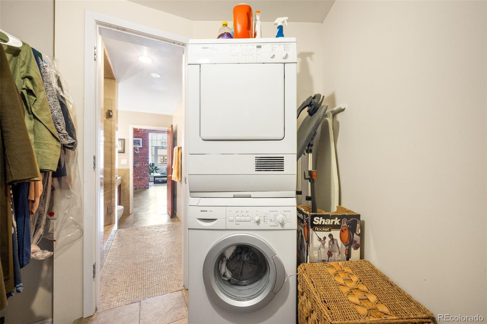 2500 Walnut Street, Unit 201 Denver, CO 80205 - Photo 17 of 30 a utility room with dryer and washer