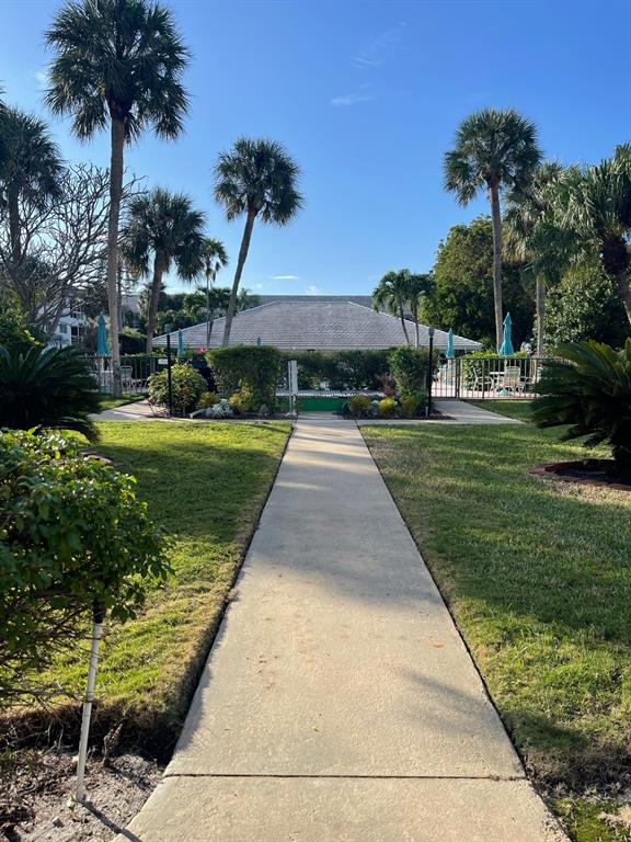 2050 Northeast 39th Street, Unit 211W Lighthouse Point, FL 33064 - Photo 26 of 30 a view of a yard with palm trees