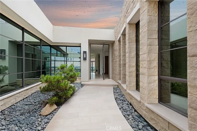 a view of a pathway of a house