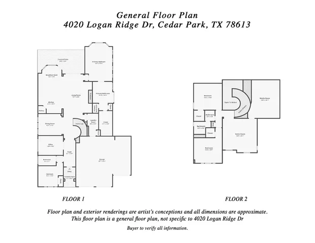 $959,900 | 4020 Logan Ridge Drive, Cedar Park, TX 78613