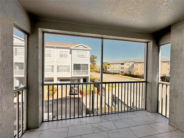 a view of a large window with an outdoor space