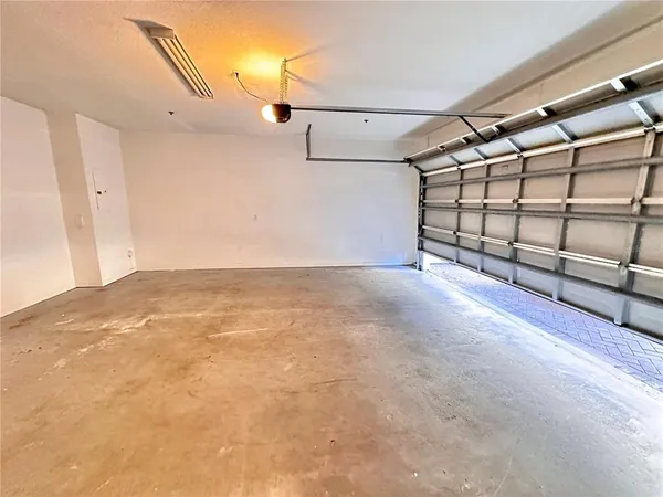a view of a garage