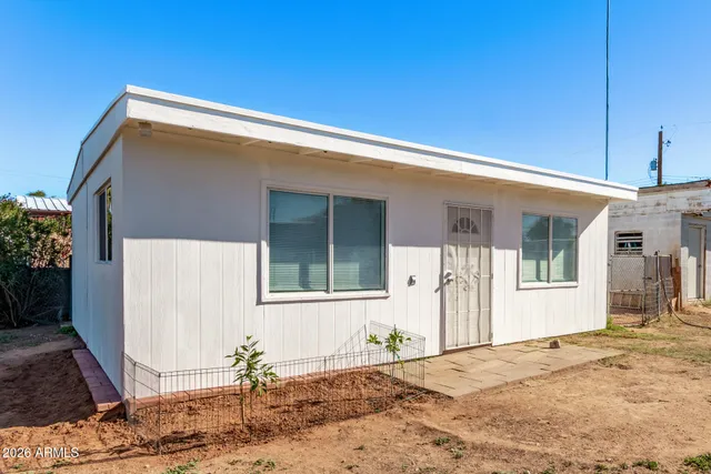 a front view of a house