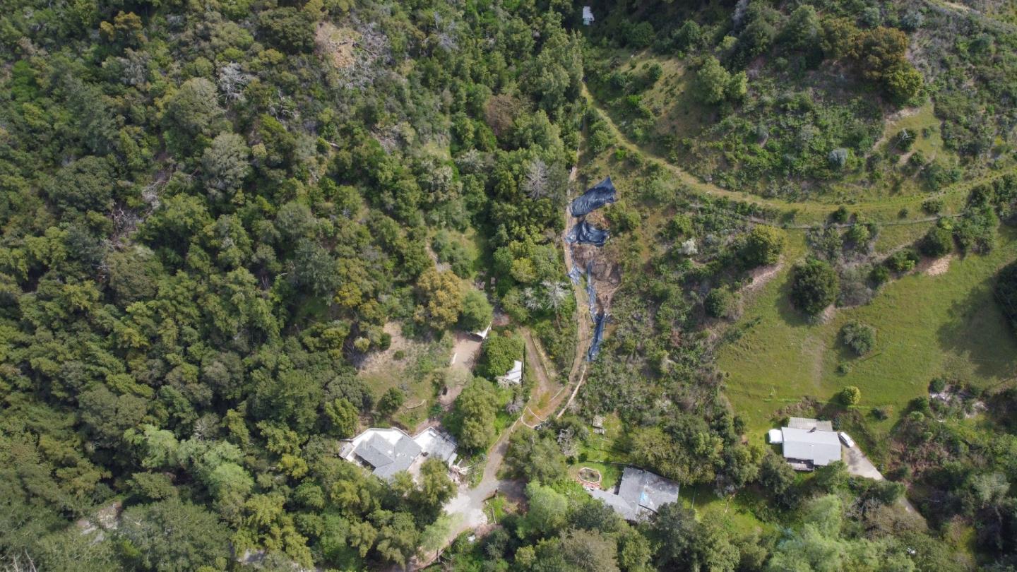 16503 Sanborn Road Saratoga, CA 95070 - Photo 11 of 15 a view of a house with a lush green forest