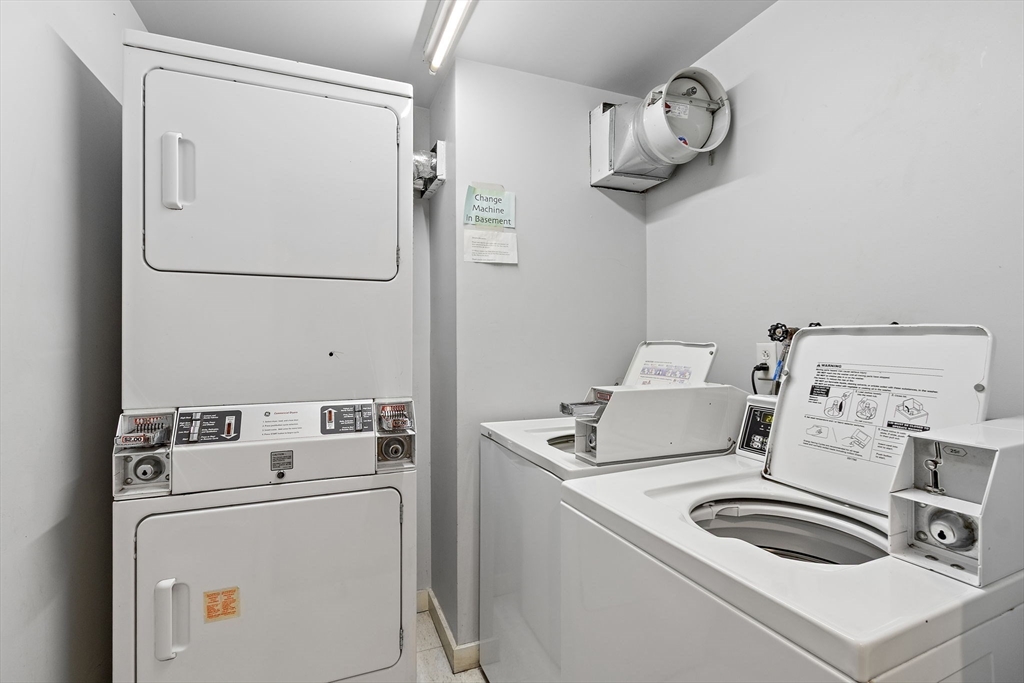 534 Commonwealth Avenue, Unit 3A Boston, MA 02215 - Photo 14 of 18 a utility room with dryer and washer