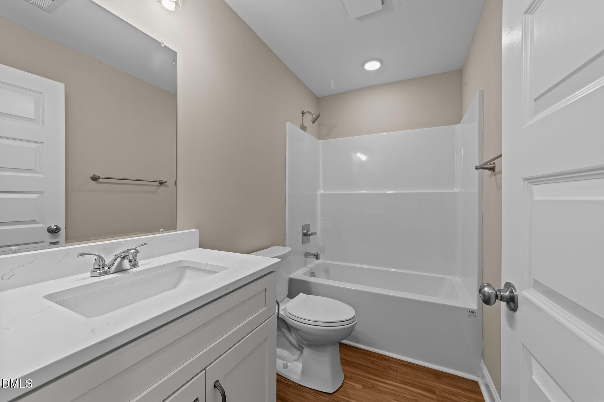 108 Wichita Way Louisburg, NC 27549 - Photo 15 of 55 a bathroom with a sink toilet and shower