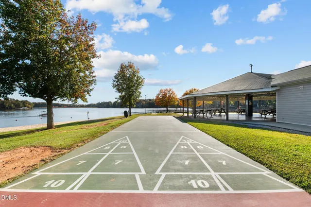 a view of a gym with a porch