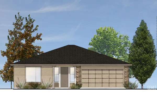 a black car parked in front of a house