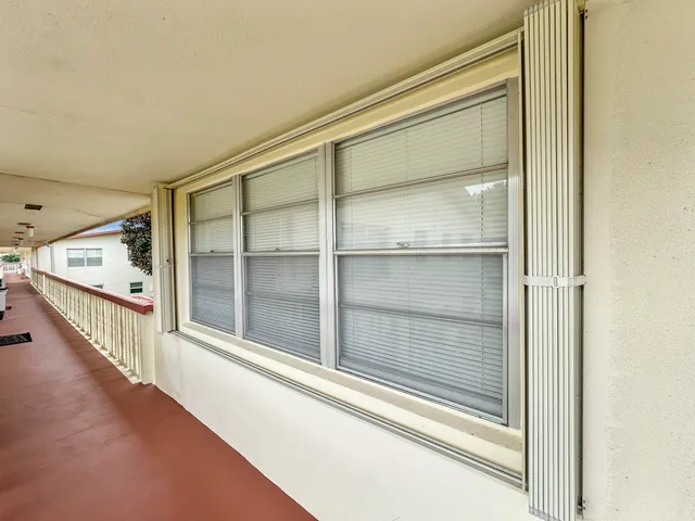 a view of an entryway with a glass door