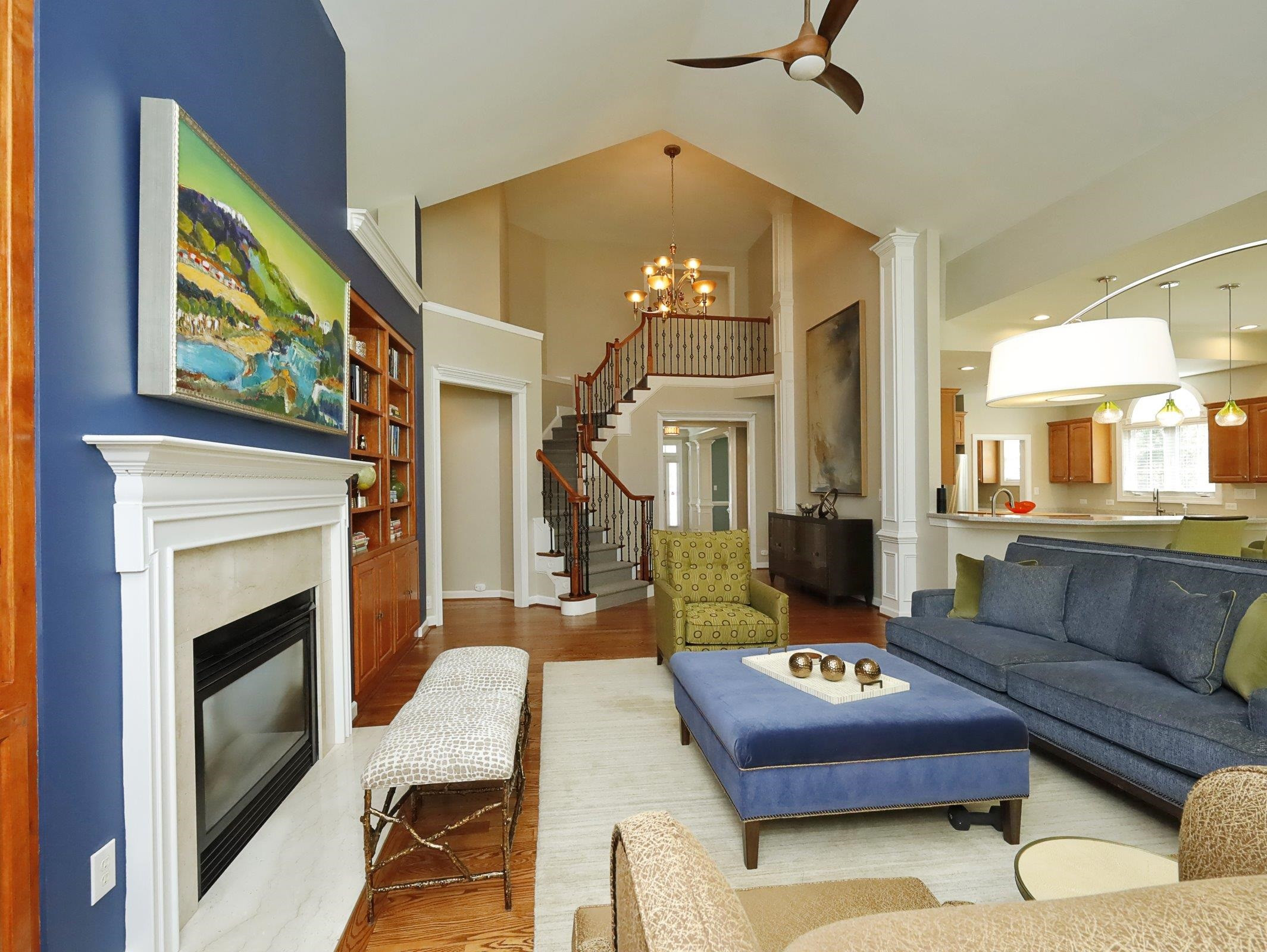 2565 Bittersweet Drive Durham, NC 27705 - Photo 12 of 37 a living room with furniture and a fireplace