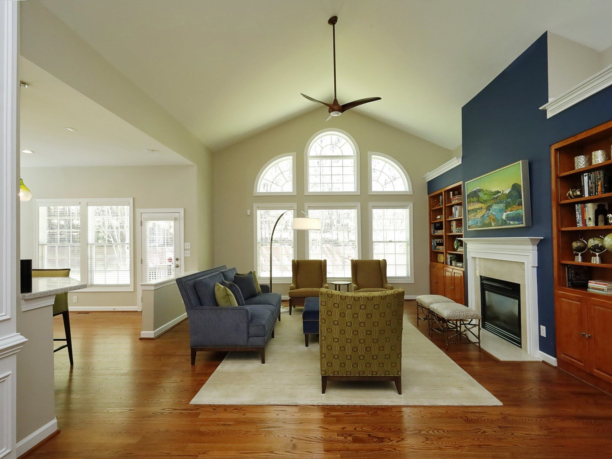 2565 Bittersweet Drive Durham, NC 27705 - Photo 10 of 37 a living room with furniture fireplace and flat screen tv
