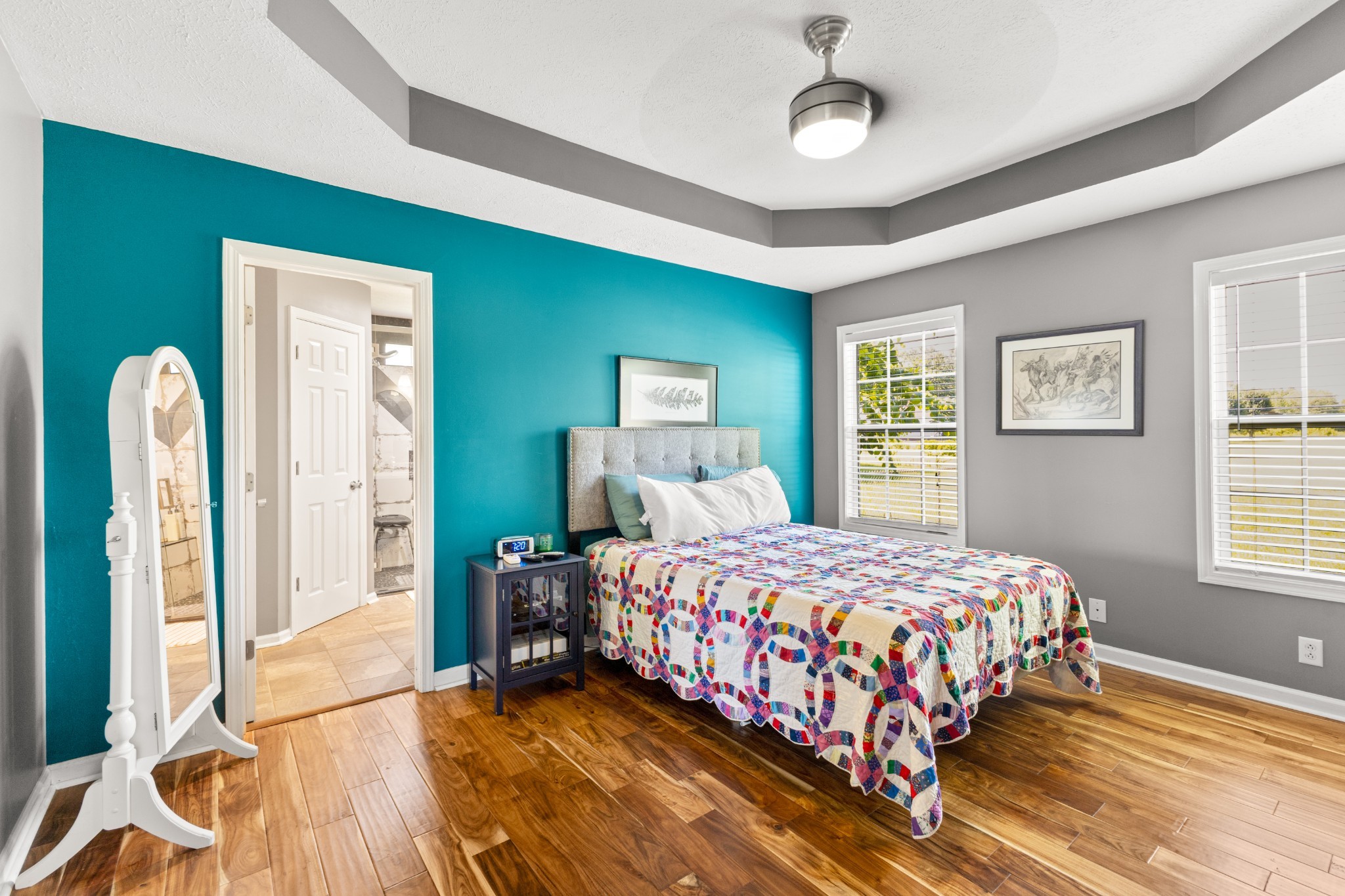 1010 Jacob's Valley Road Joelton, TN 37080 - Photo 10 of 33 a bedroom with a bed wooden floor and window