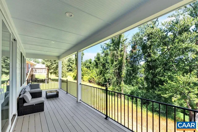 a view of balcony with couch