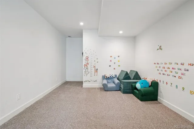 a view of room with gym equipment