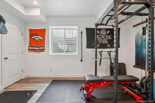 a backyard of a house with seating space