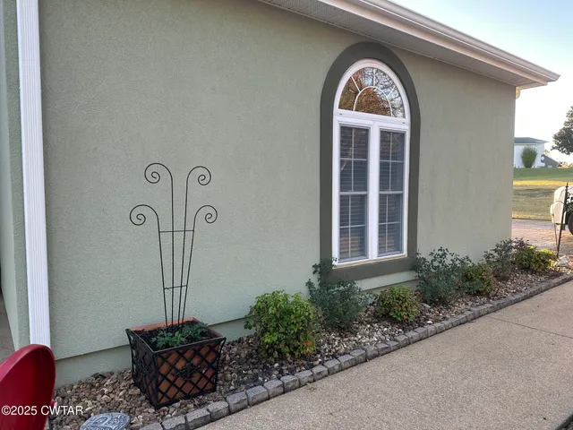 a view of a door of the house