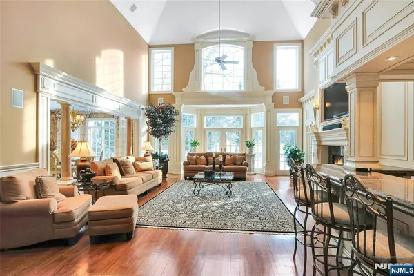 a kitchen with a table and chairs